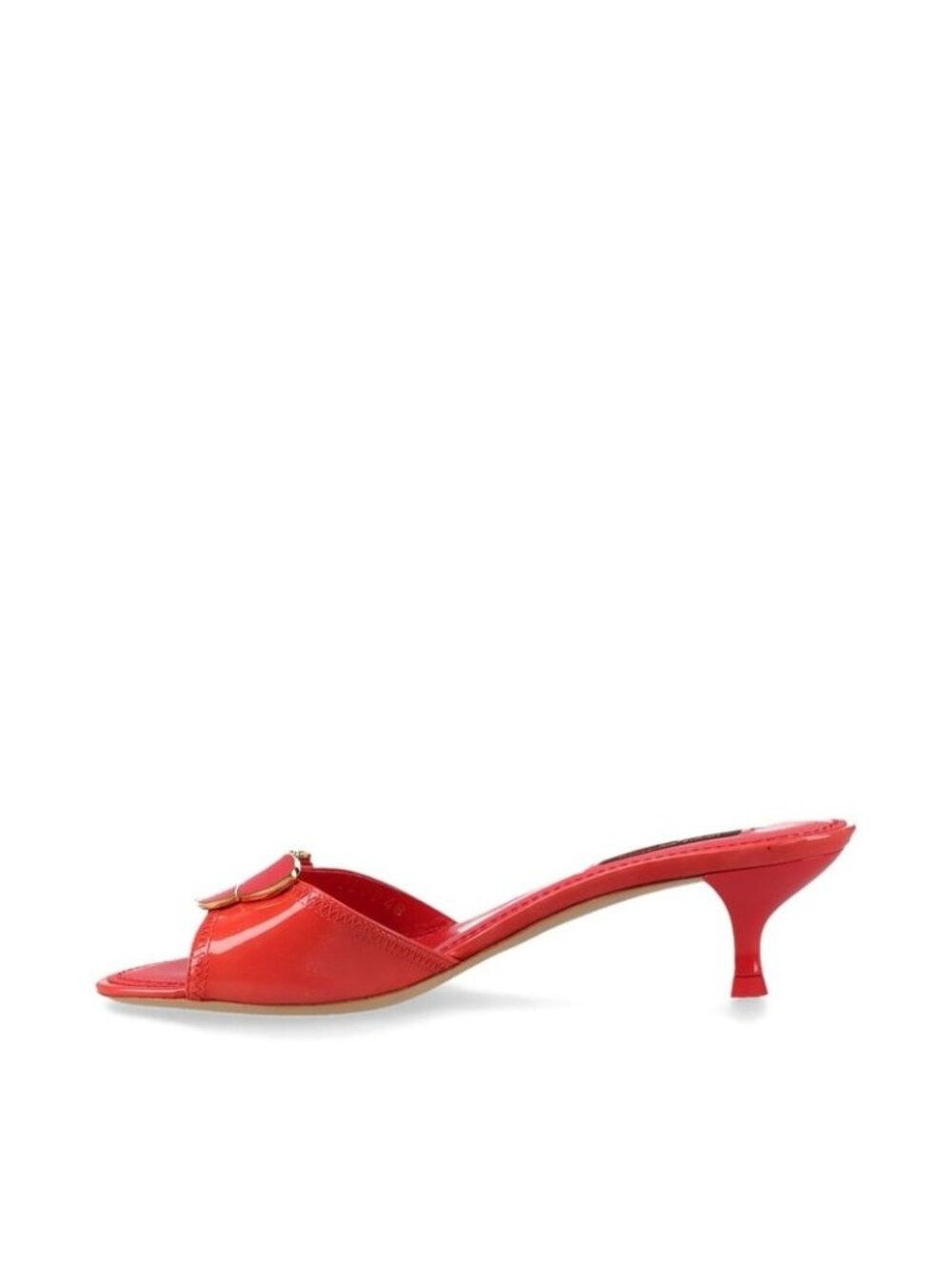 Louis Vuitton 08 Butterfly V Mark Patent Leather Mules 35 Bl0048 Red - Picture 5 of 15